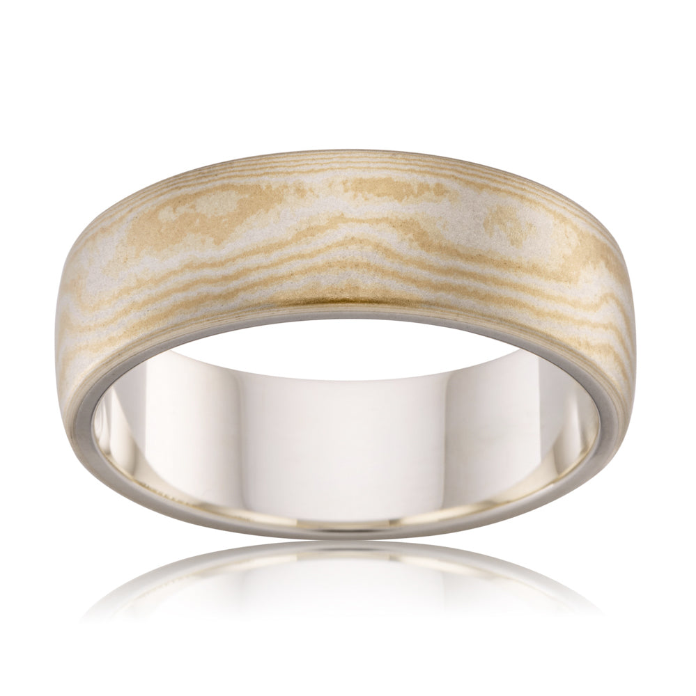 Mokume Gane Wedding Band