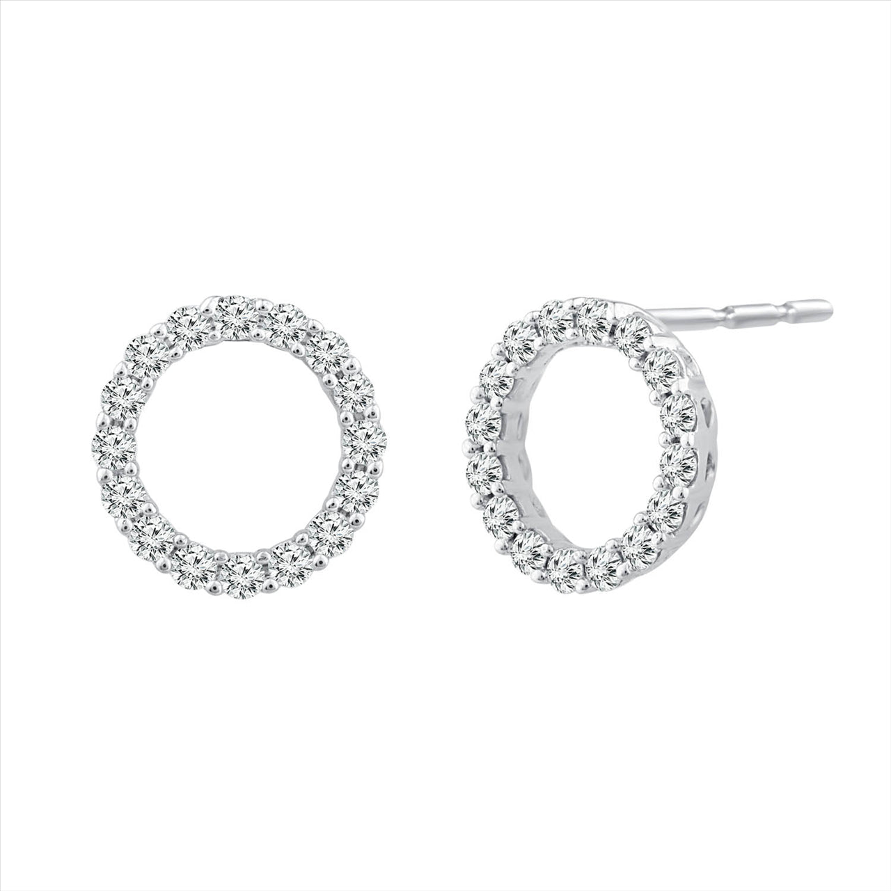 Diamond Fashion Earrings with 0.20ct Diamonds in 9K White Gold