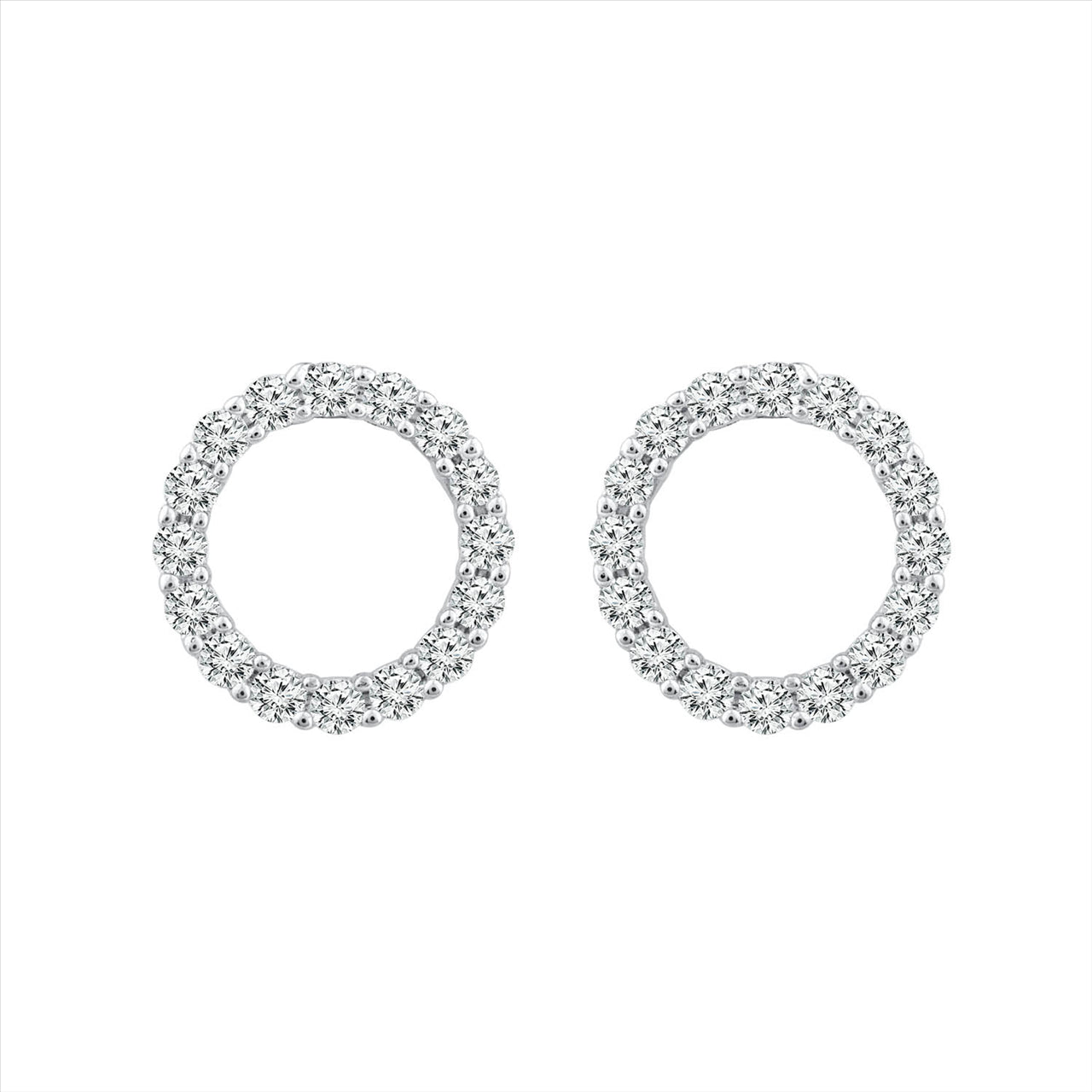 Diamond Fashion Earrings with 0.20ct Diamonds in 9K White Gold