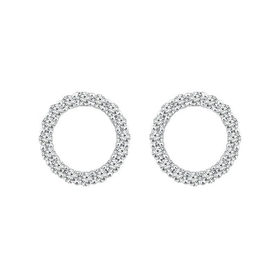 Diamond Fashion Earrings with 0.20ct Diamonds in 9K White Gold