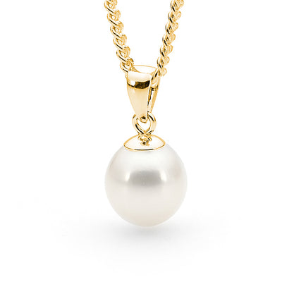 9k Yellow Gold Freshwater Pearl Pendant