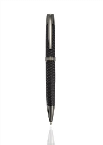 Black Mesh/Gun Metal Ballpoint Pen