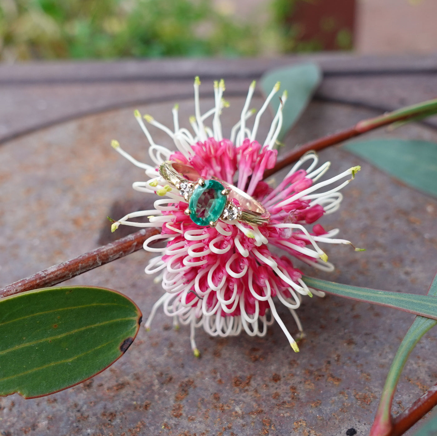Emerald and Diamond Ring