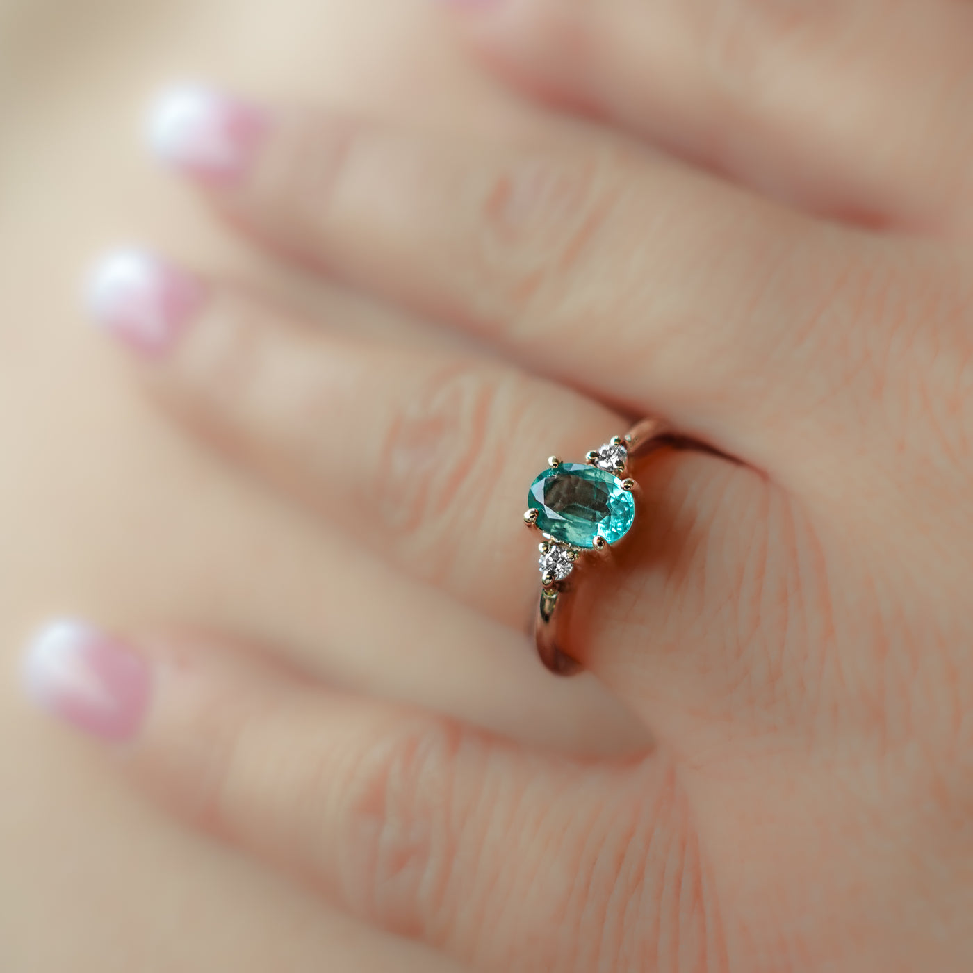 Emerald and Diamond Ring