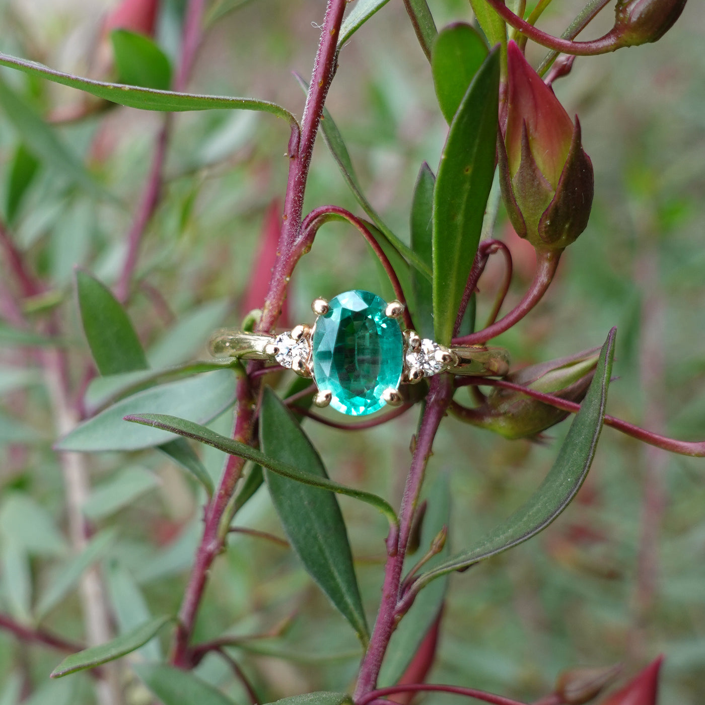 Emerald and Diamond Ring