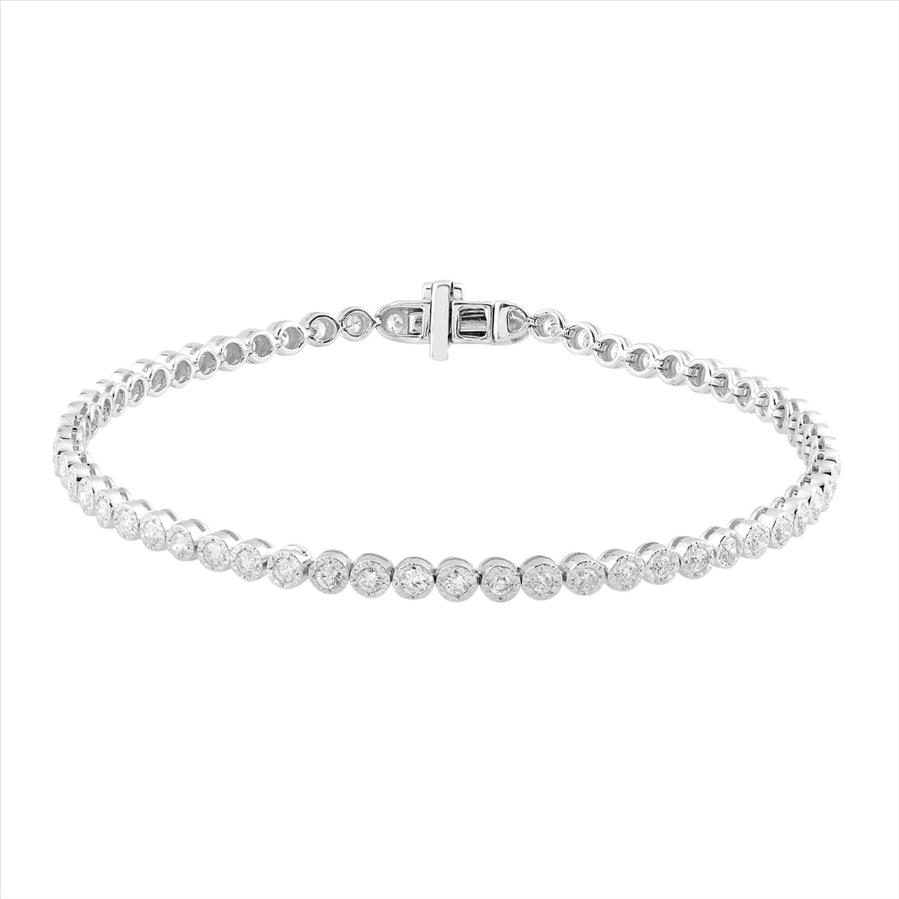 Bracelet with 0.48ct Diamonds in 9K White Gold