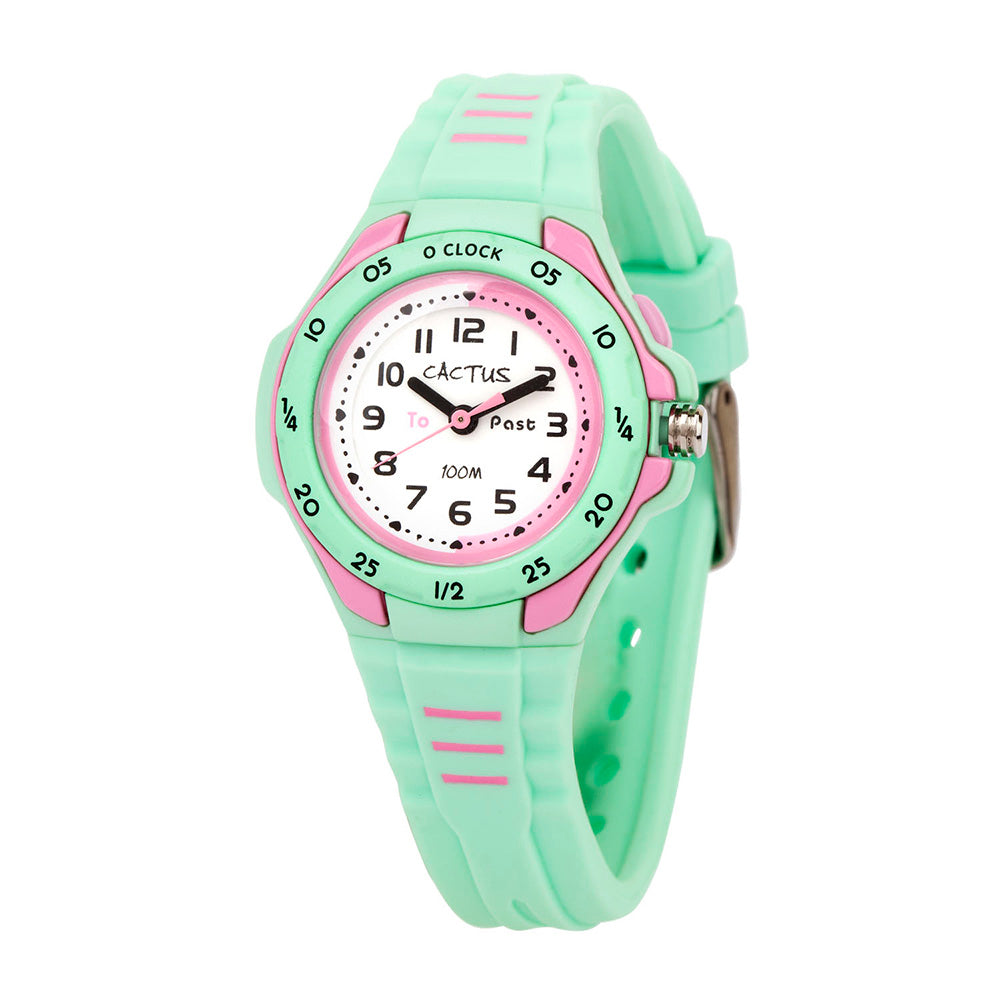 Cactus Kids Waterproof Time Teacher Watch